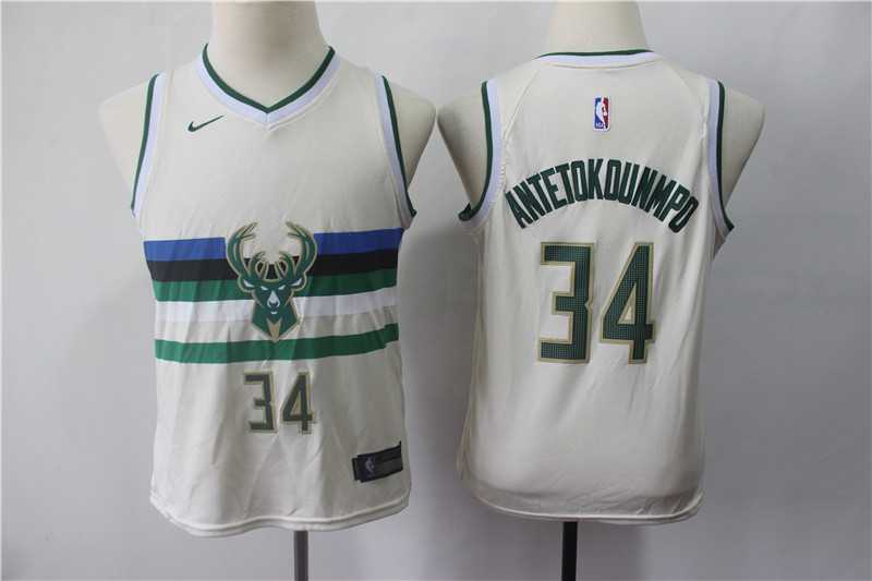 Youth Bucks 34 Giannis Antetokounmpo Cream 2018 19 City Edition Nike Swingman Jersey,We sell and wholesale Youth Bucks 34 Giannis Antetokounmpo Cream 2018 19 City Edition Nike Swingman Jersey on line form chian!